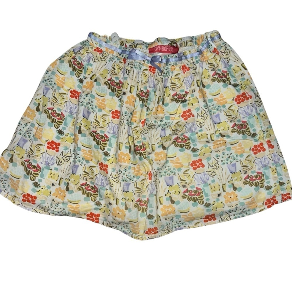 Gymboree Girls “Bonjour Provence“ Skirt Market Scene Lined Size 5